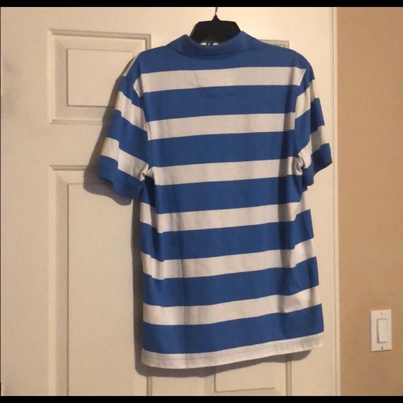 MENS NAUTICA STRIPED POLO! SIZE MEDIUM! - Picture 2 of 3